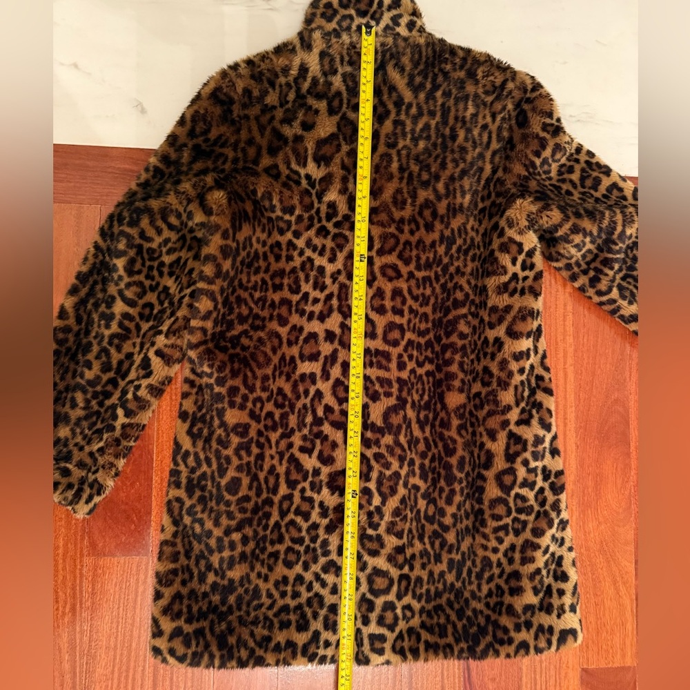 ZARA π§₯ Leopard Print Teddy Coat ANIMAL PRINT Women Jacket FAUX FUR Size XS TRF - Picture 17 of 17